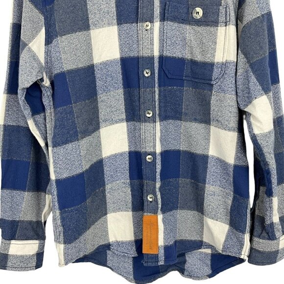 Maroon Bells Mens Campfire Shirt Size S Glacier Blue Check Long Sleeve Outdoor - Picture 8 of 12